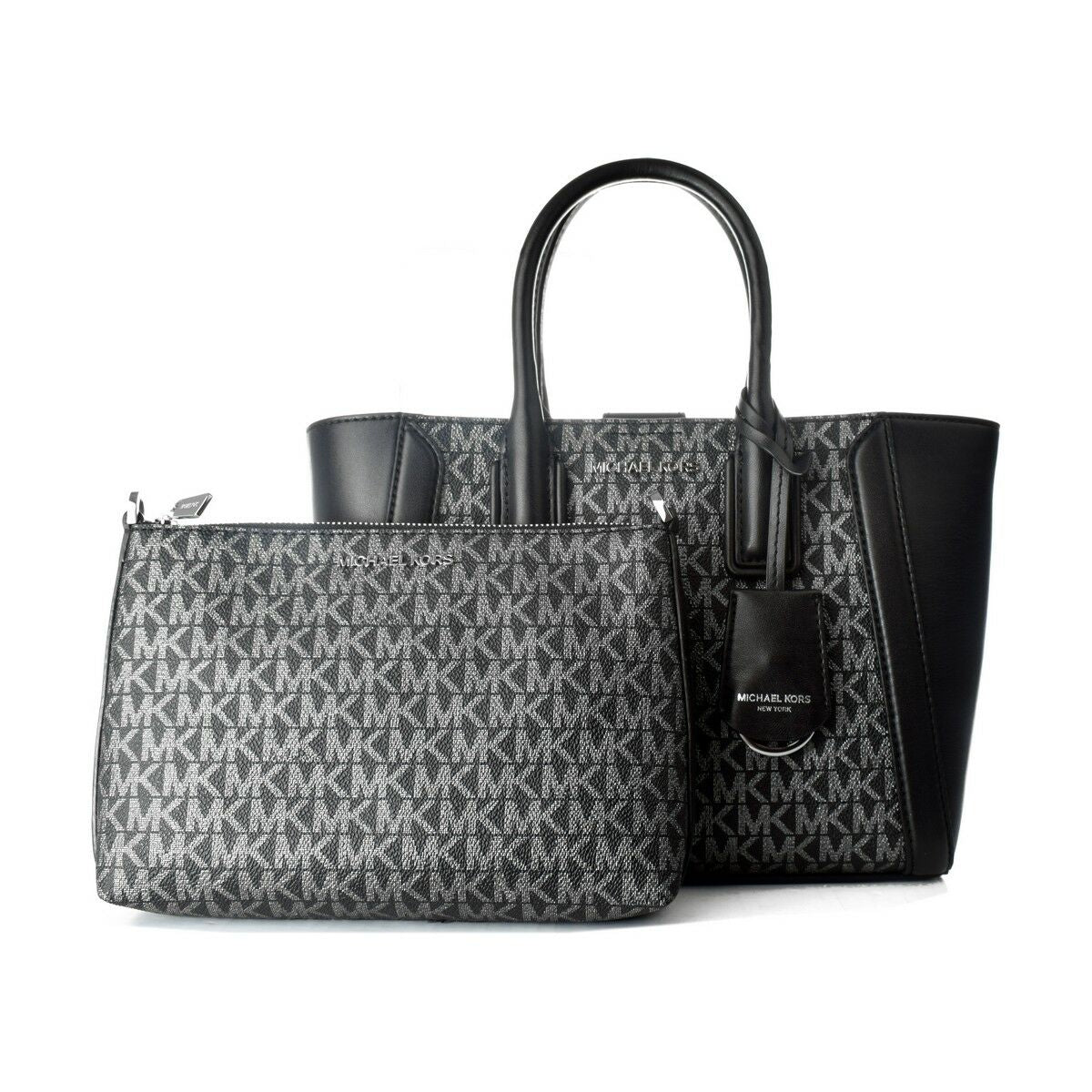 Women's Handbag Michael Kors 35F2S6KC5V-BLK-SILVER Black (24 x 20 x 8