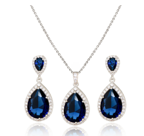 Load image into Gallery viewer, Zircon Female Jewelry Set

