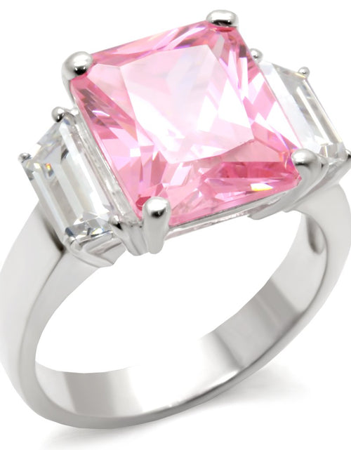 Load image into Gallery viewer, 34102 - High-Polished 925 Sterling Silver Ring with AAA Grade CZ  in
