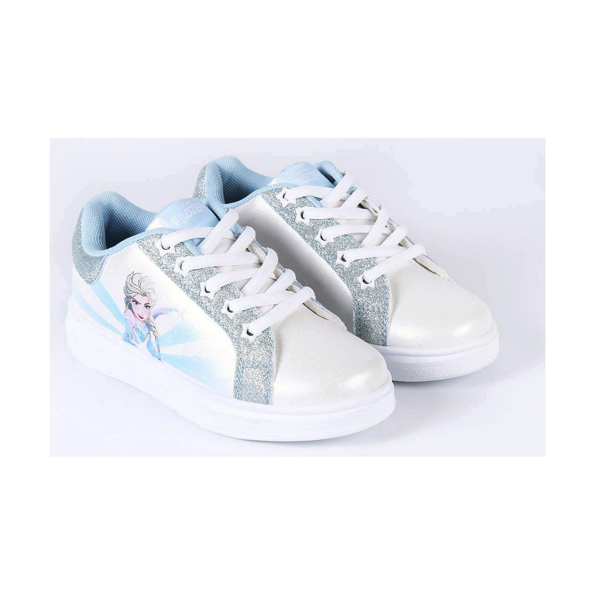 Sports Shoes for Kids Frozen Fantasy Silver White
