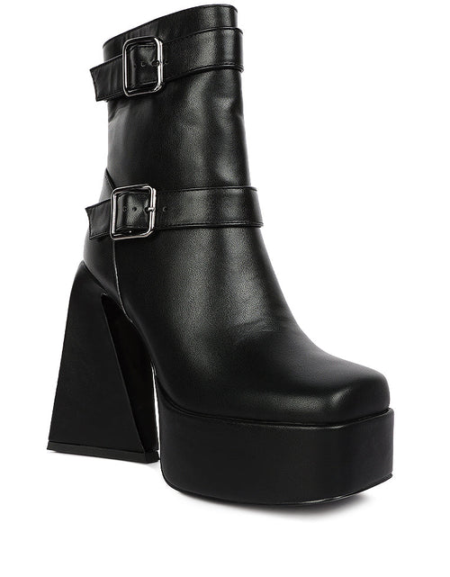 Load image into Gallery viewer, hot cocoa high platform ankle boots
