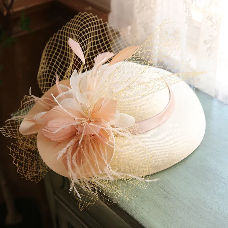 Women Large Brim Fascinator Hat/Cocktail Wedding Party Hat