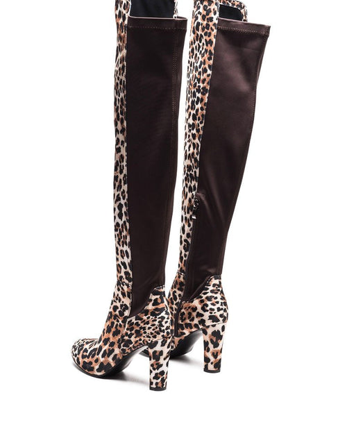 Load image into Gallery viewer, fauna knee high block heeled boots
