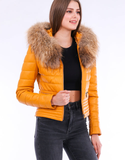 Load image into Gallery viewer, Anoraq Quilted Leather Jacket
