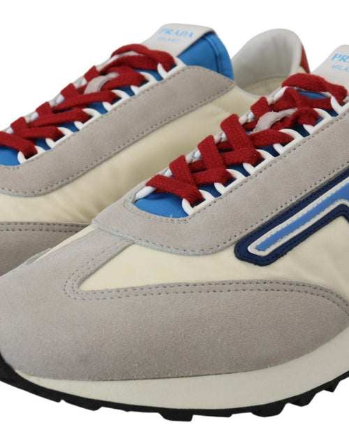 Load image into Gallery viewer, Prada Multicolor Milano 70 Suede Running Sneakers Shoes
