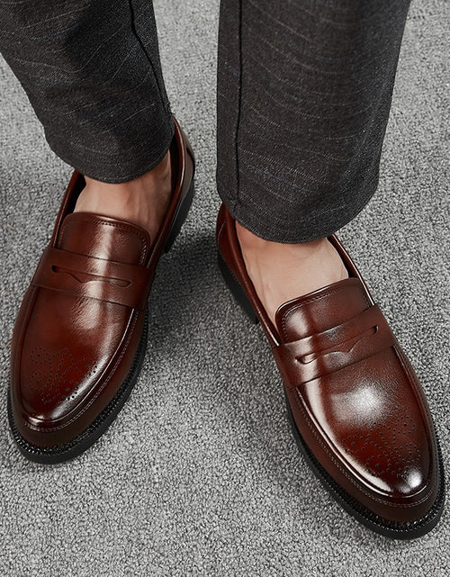 Load image into Gallery viewer, Luxurious Men Dress Shoes  Inner High Loafers Men Shoes Casual Shoe

