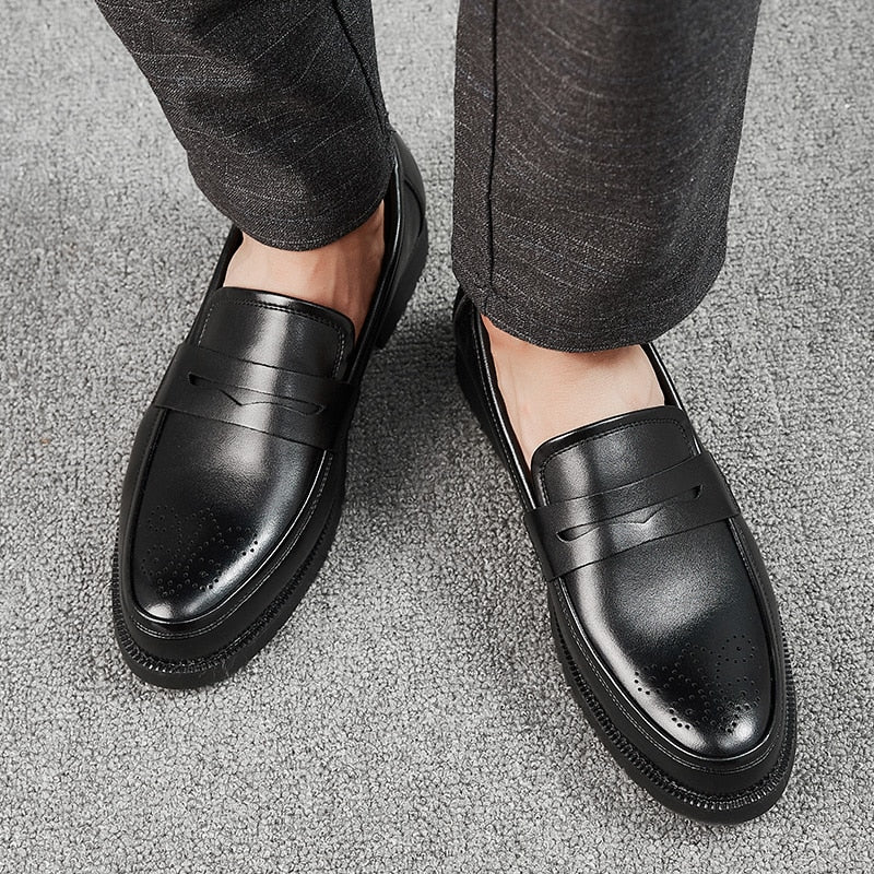 Luxurious Men Dress Shoes  Inner High Loafers Men Shoes Casual Shoe