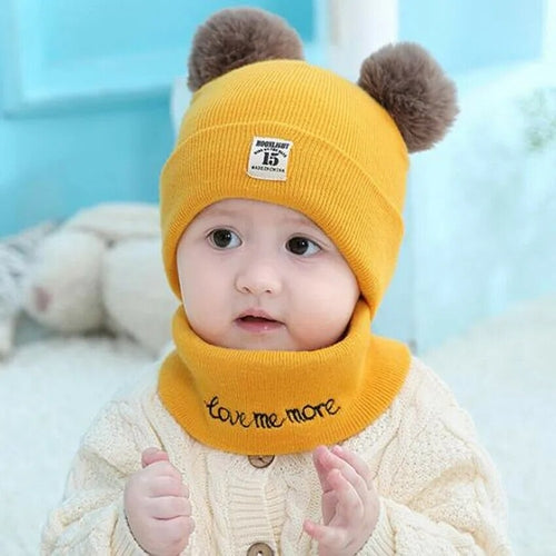 Load image into Gallery viewer, 2 Piece Baby Hat Scarf Set
