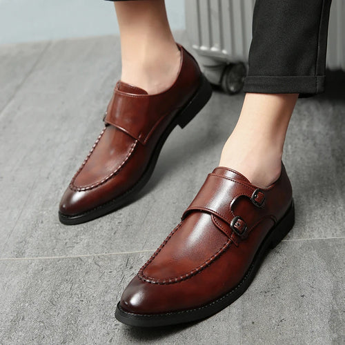 Italy Style Leather Shoes Men's Fashion Business Shoes Dress Shoes