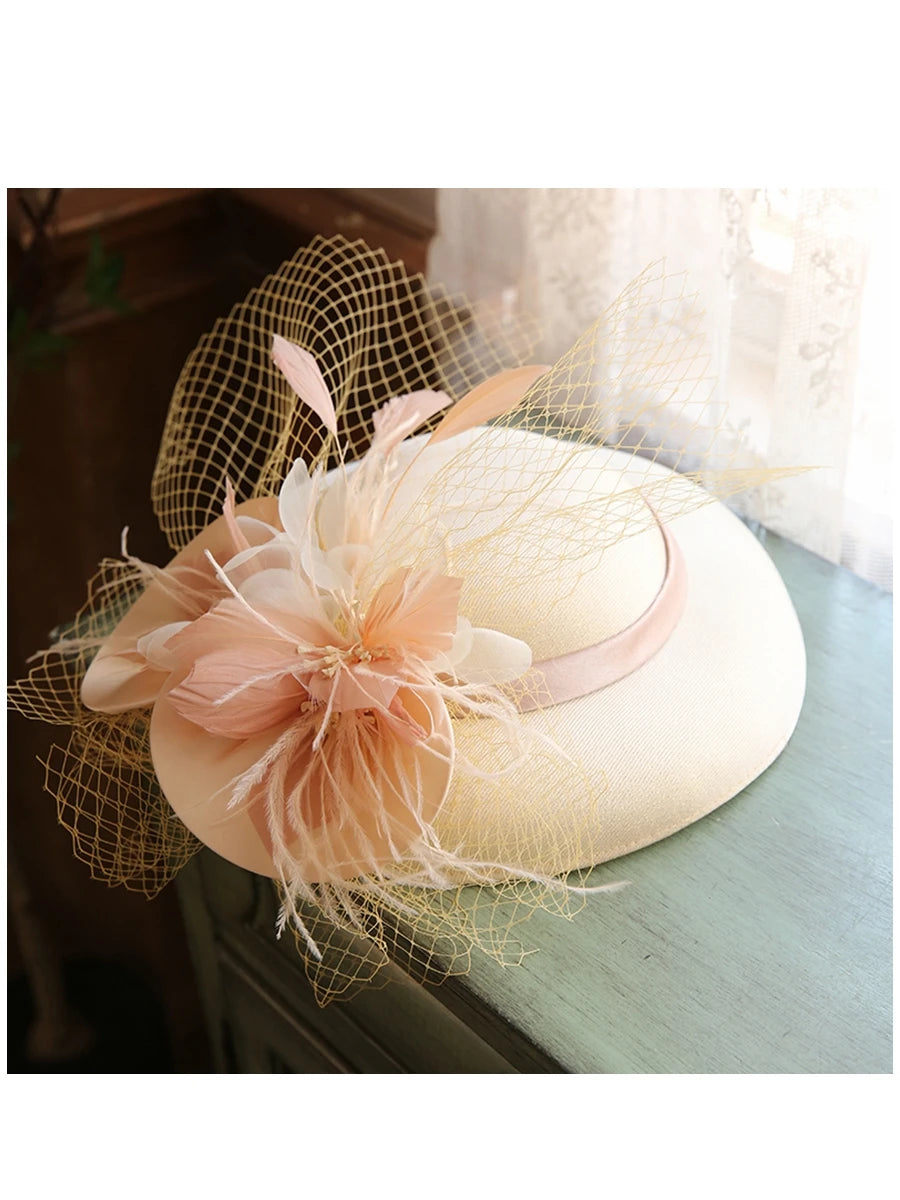 Women Large Brim Fascinator Hat/Cocktail Wedding Party Hat