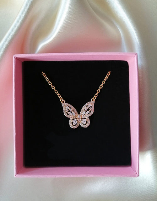 Load image into Gallery viewer, 24K Butterfly Pendant Necklace
