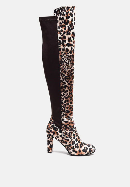 fauna knee high block heeled boots
