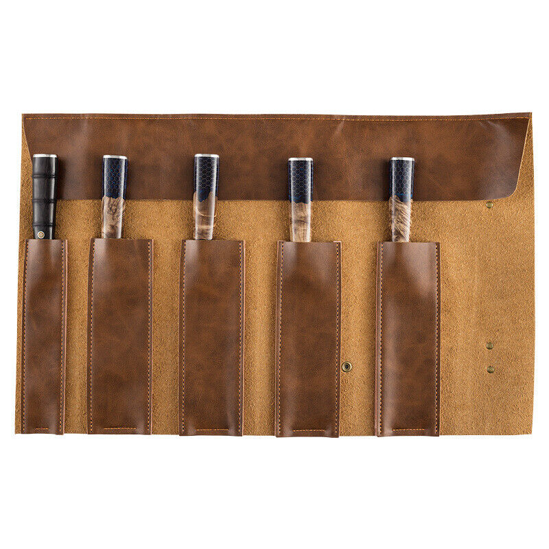 Genuine Leather Knives Storage Bag