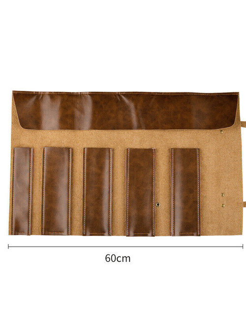 Load image into Gallery viewer, Genuine Leather Knives Storage Bag

