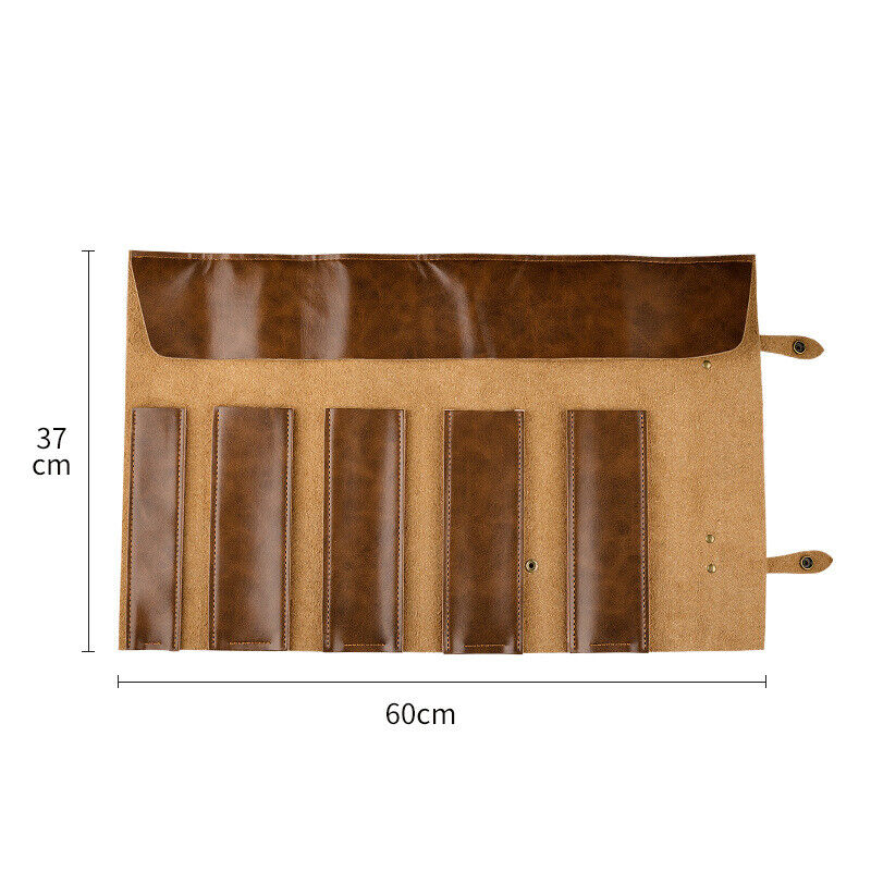 Genuine Leather Knives Storage Bag