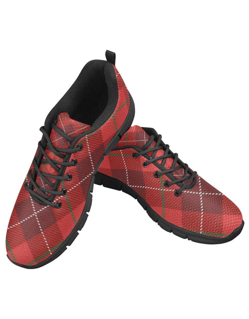 Load image into Gallery viewer, Womens Sneakers,  Red Plaid  Running Shoes
