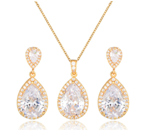 Load image into Gallery viewer, Zircon Female Jewelry Set
