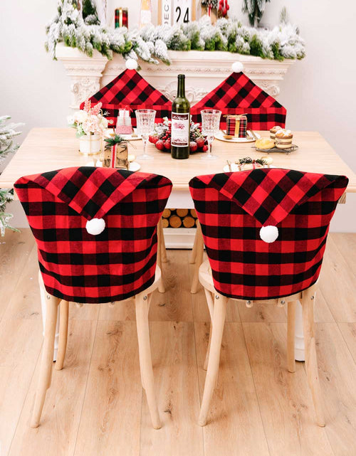 Load image into Gallery viewer, 2-Pack Christmas Plaid Chair Covers
